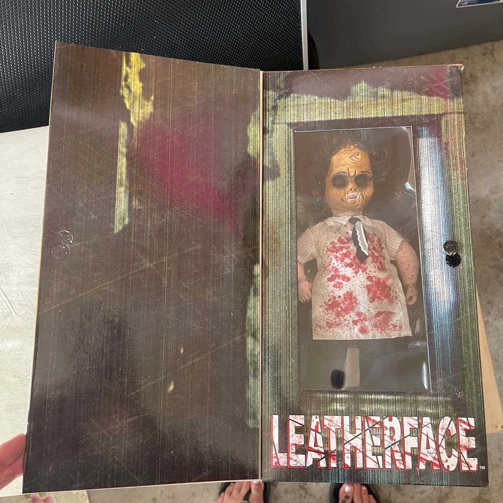 Living dead doll leatherface NIB factory sealed
